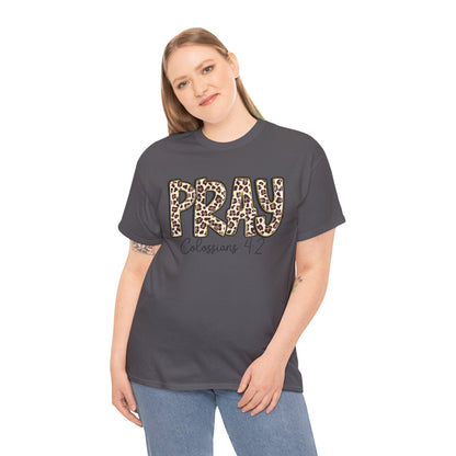 Pray Leopard Tee "Colossians 4:2"