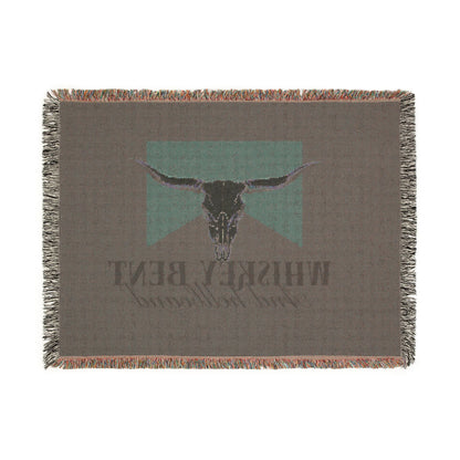 Longhorn Skull Woven Blanket