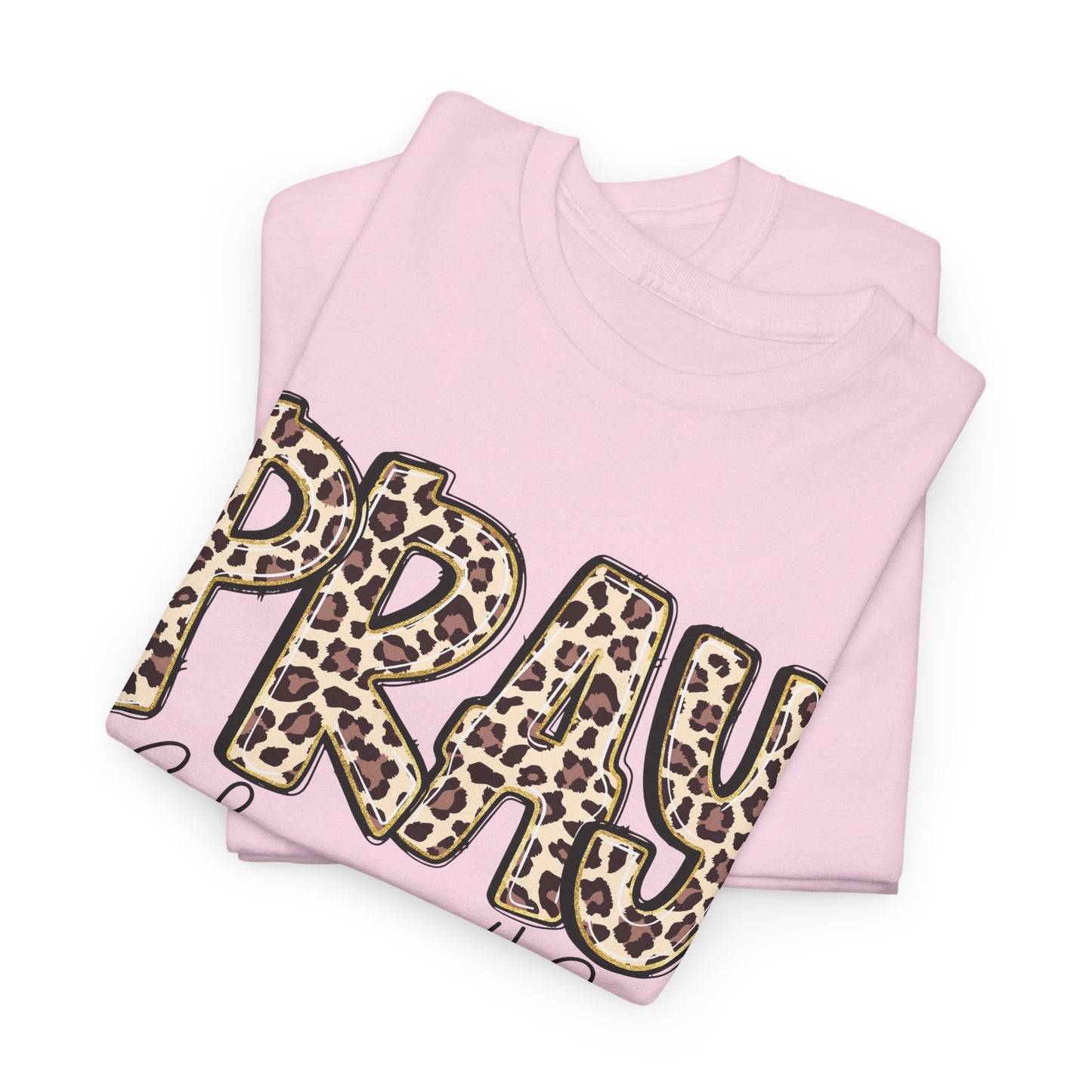 Pray Leopard Tee "Colossians 4:2"