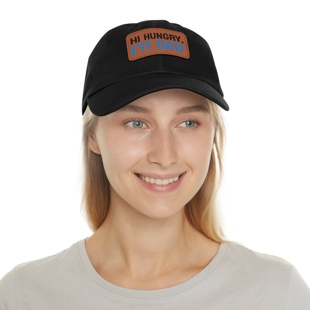 Dad Hat Leather Patch "I'M DAD"
