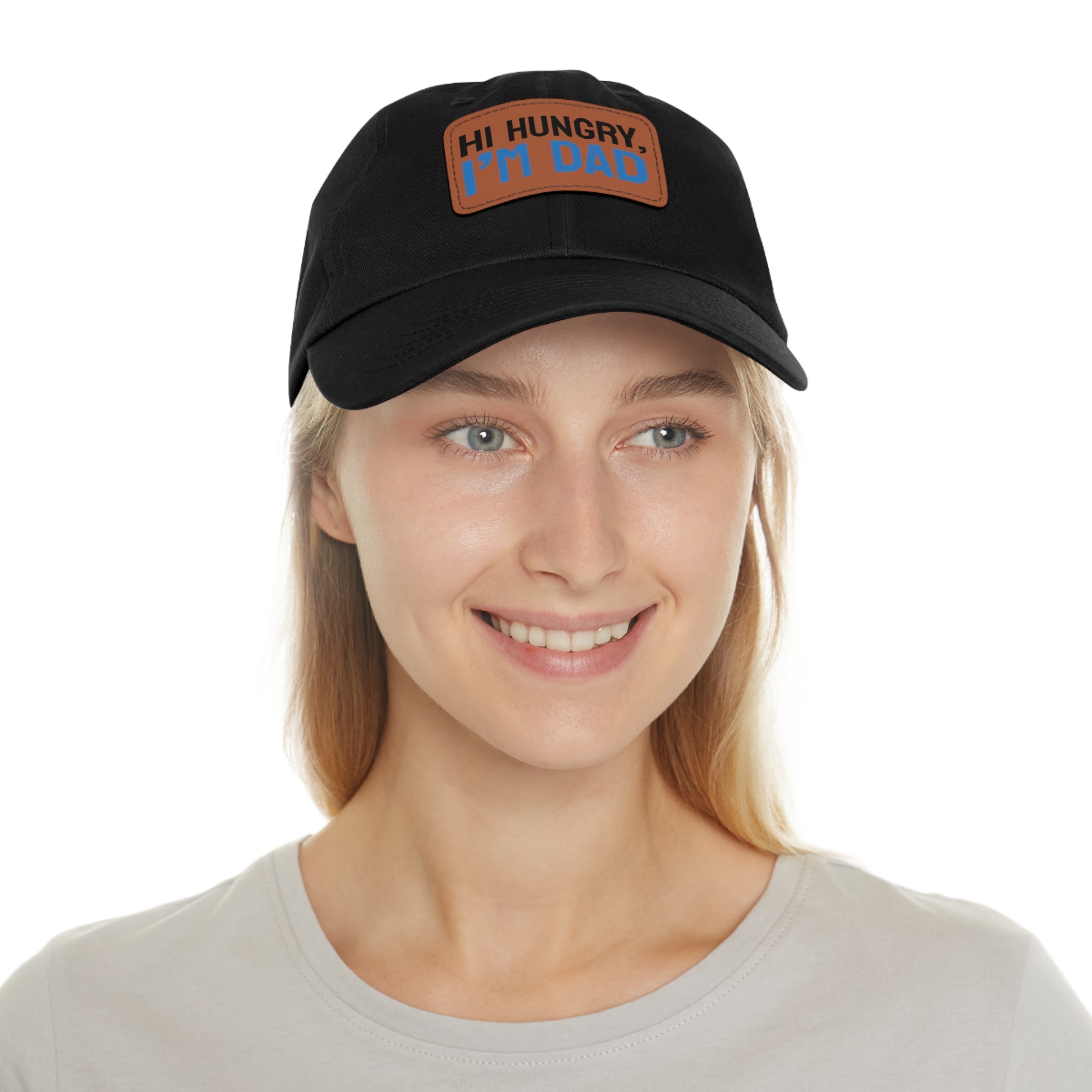 Dad Hat Leather Patch "I'M DAD"