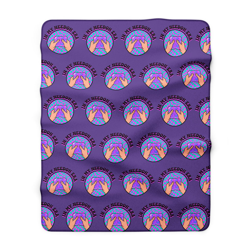 Sherpa Fleece Blanket — Cozy Purple