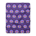 Sherpa Fleece Blanket — Cozy Purple