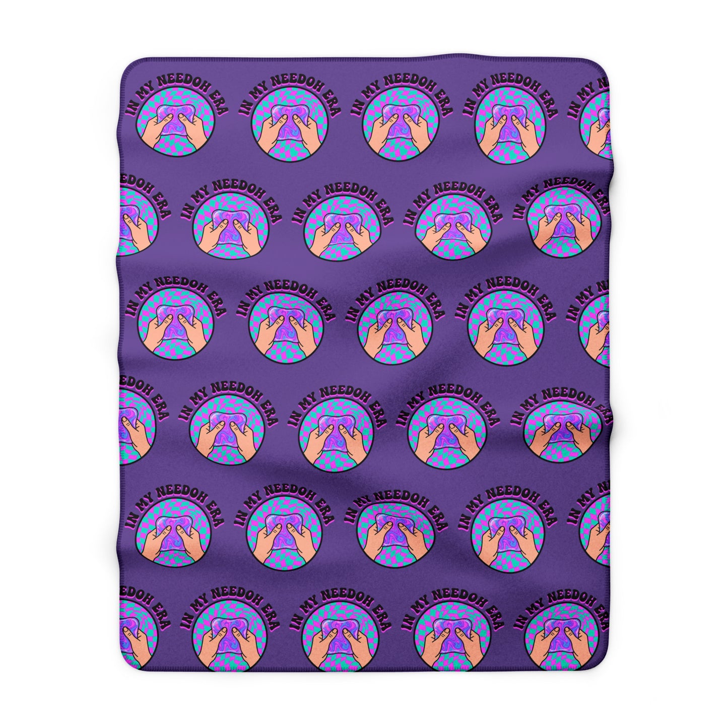 Sherpa Fleece Blanket — Cozy Purple