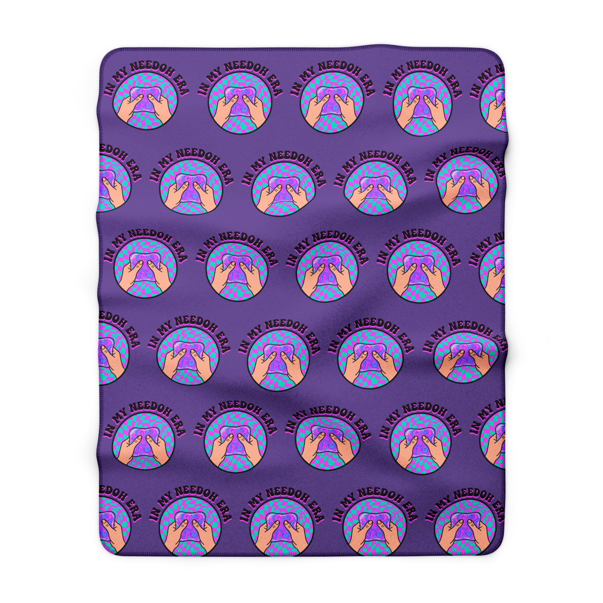 Sherpa Fleece Blanket — Cozy Purple