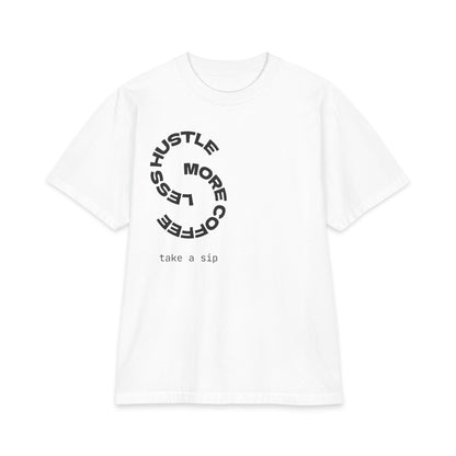 Coffee Hustle T-Shirt — "Hustle More, Less Coffee"