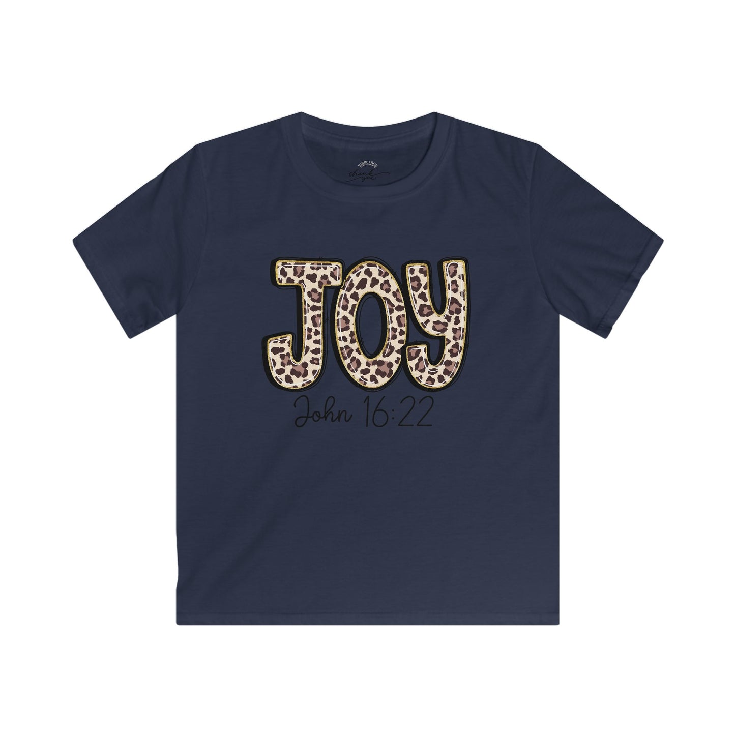 Kids Tee — "Joy" "John 16:22" Christian Shirt