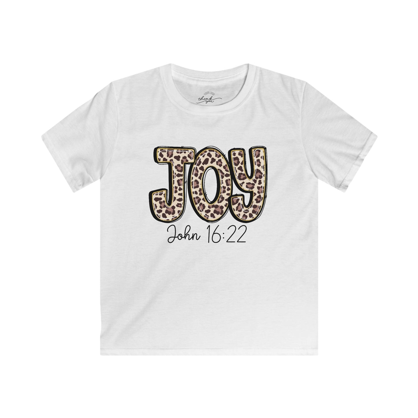 Kids Tee — "Joy" "John 16:22" Christian Shirt