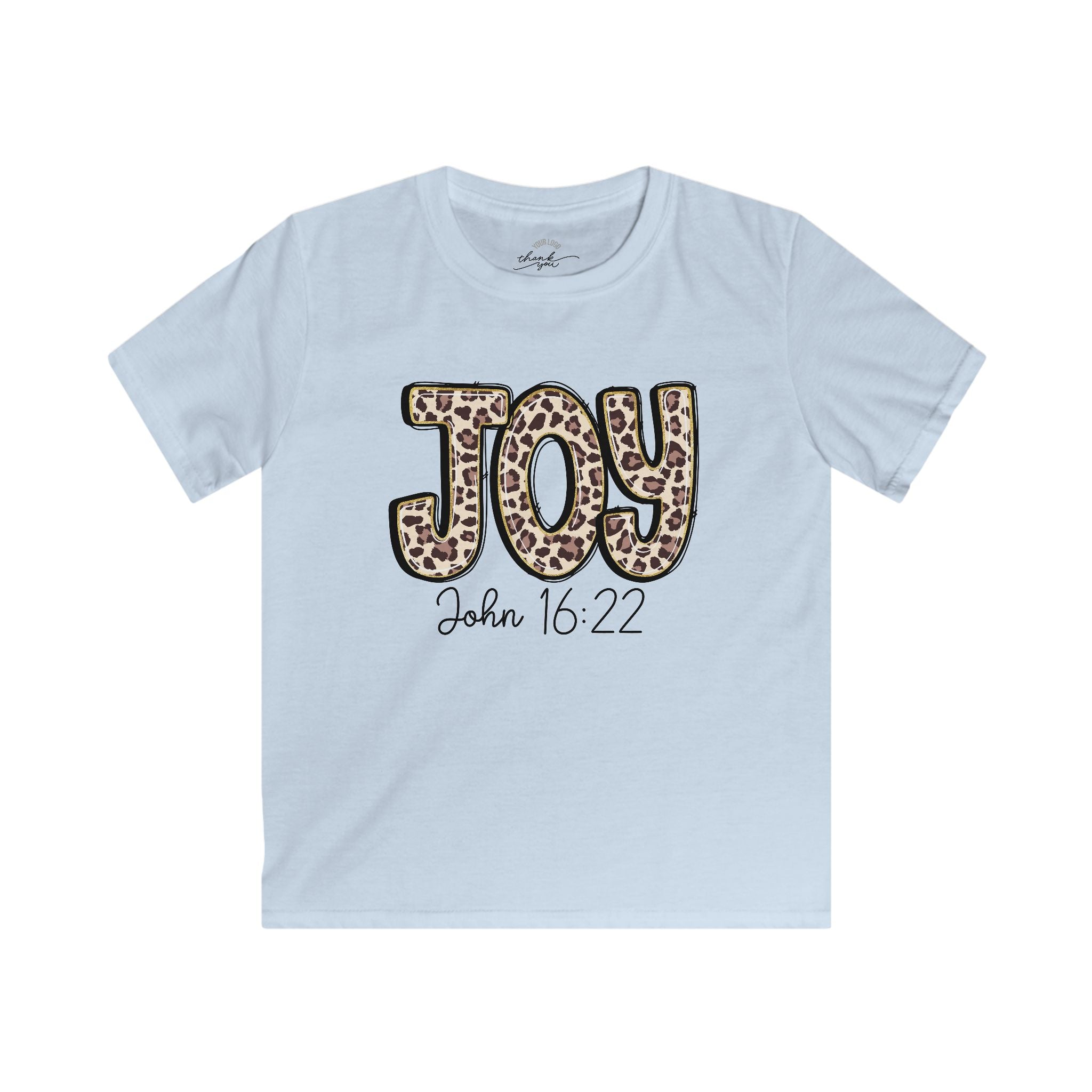 Kids Tee — "Joy" "John 16:22" Christian Shirt