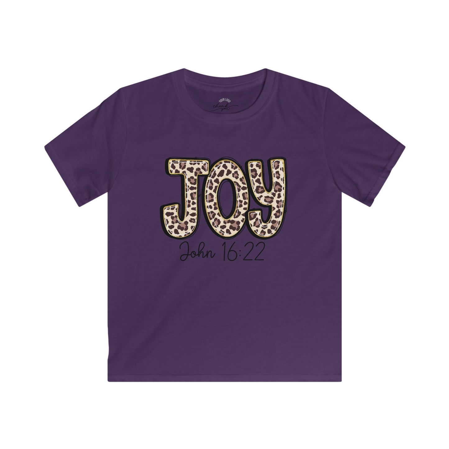 Kids Tee — "Joy" "John 16:22" Christian Shirt