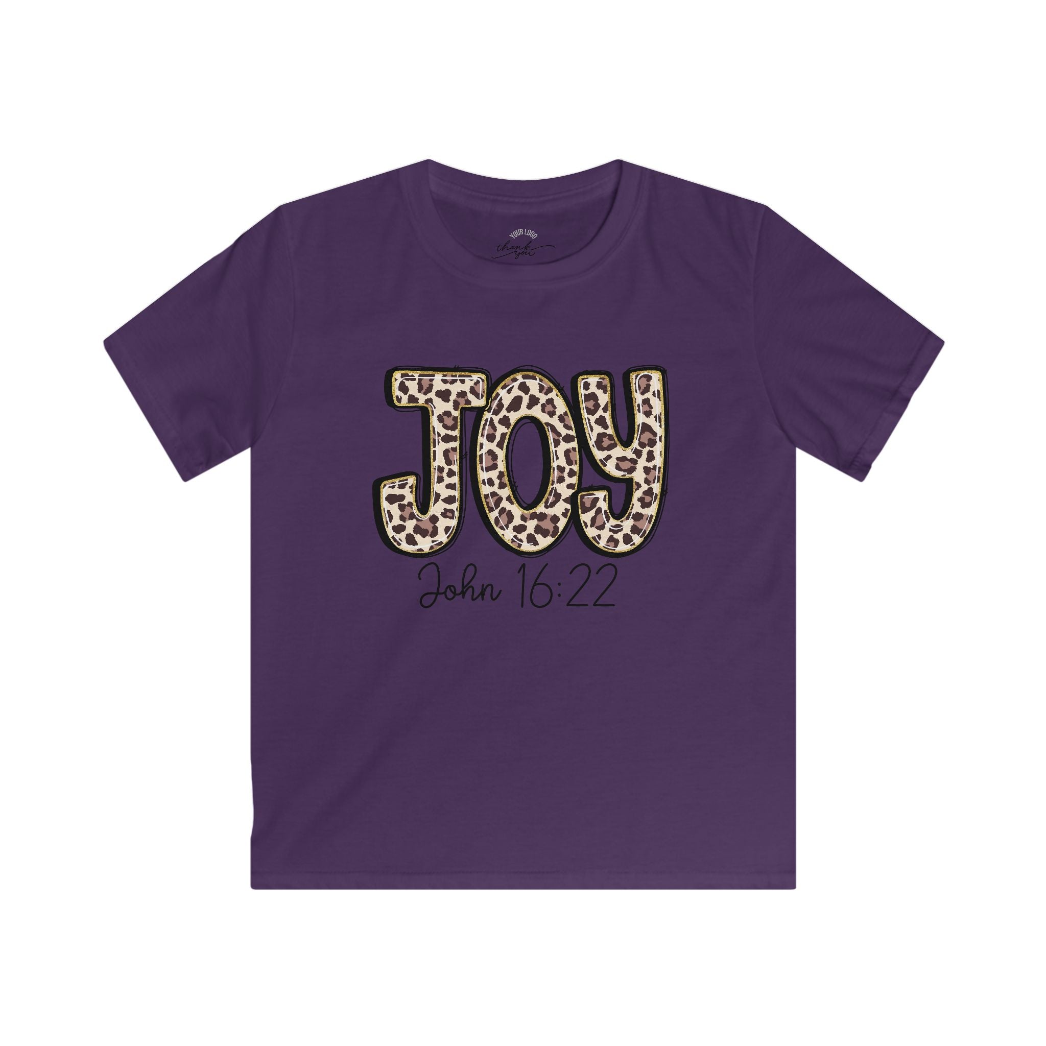 Kids Tee — "Joy" "John 16:22" Christian Shirt
