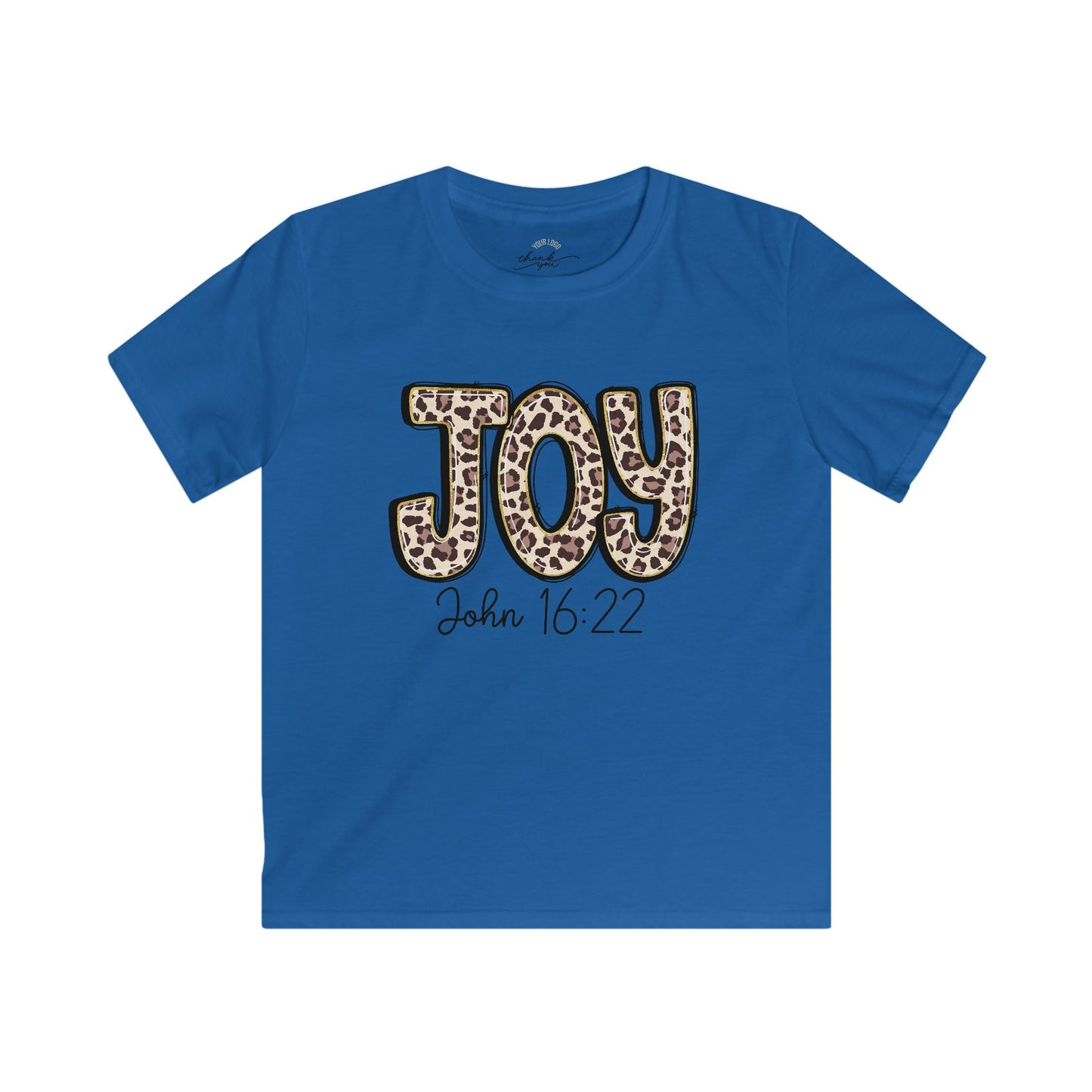 Kids Tee — "Joy" "John 16:22" Christian Shirt