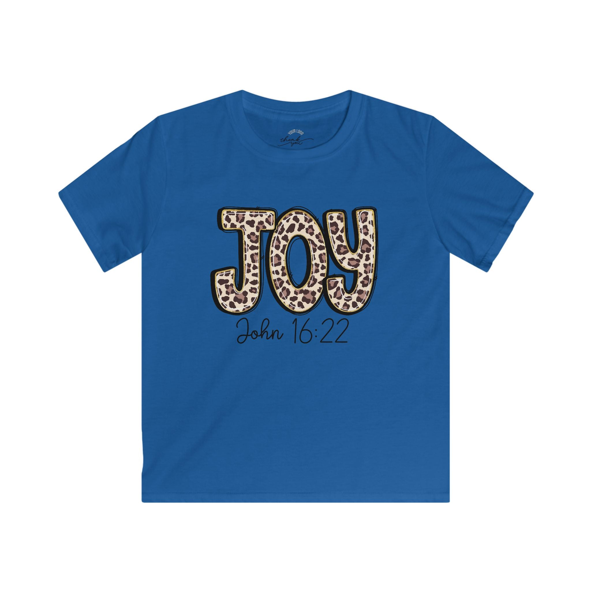 Kids Tee — "Joy" "John 16:22" Christian Shirt