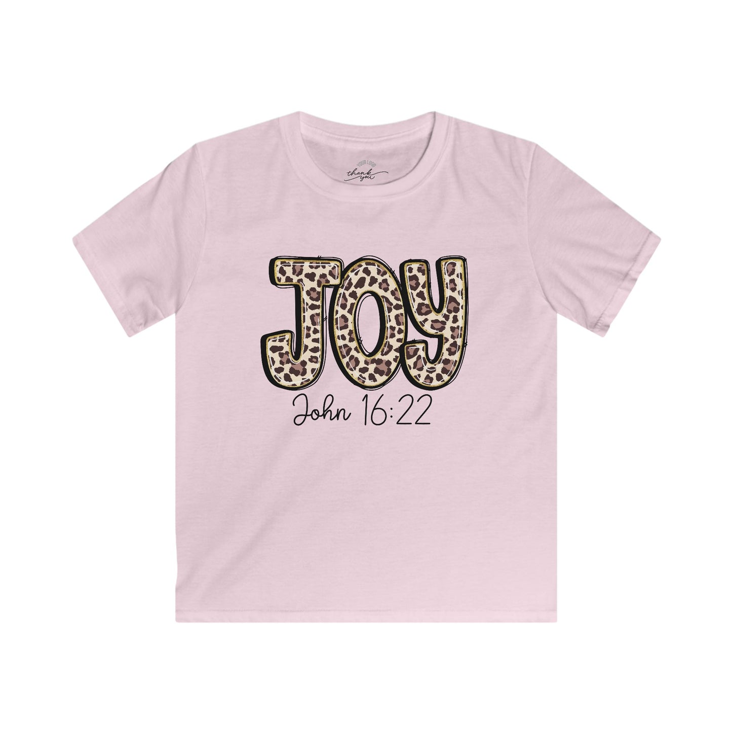 Kids Tee — "Joy" "John 16:22" Christian Shirt
