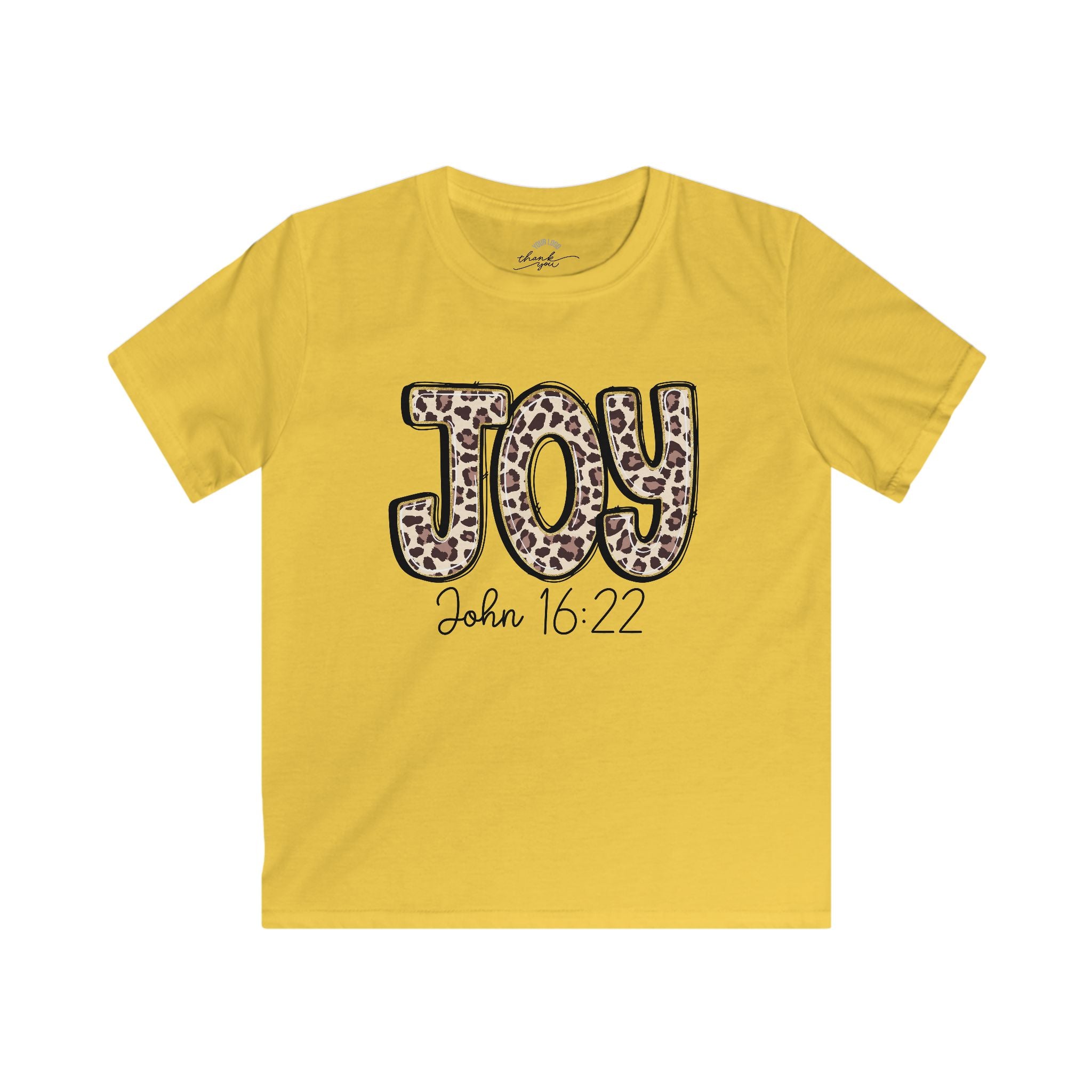 Kids Tee — "Joy" "John 16:22" Christian Shirt
