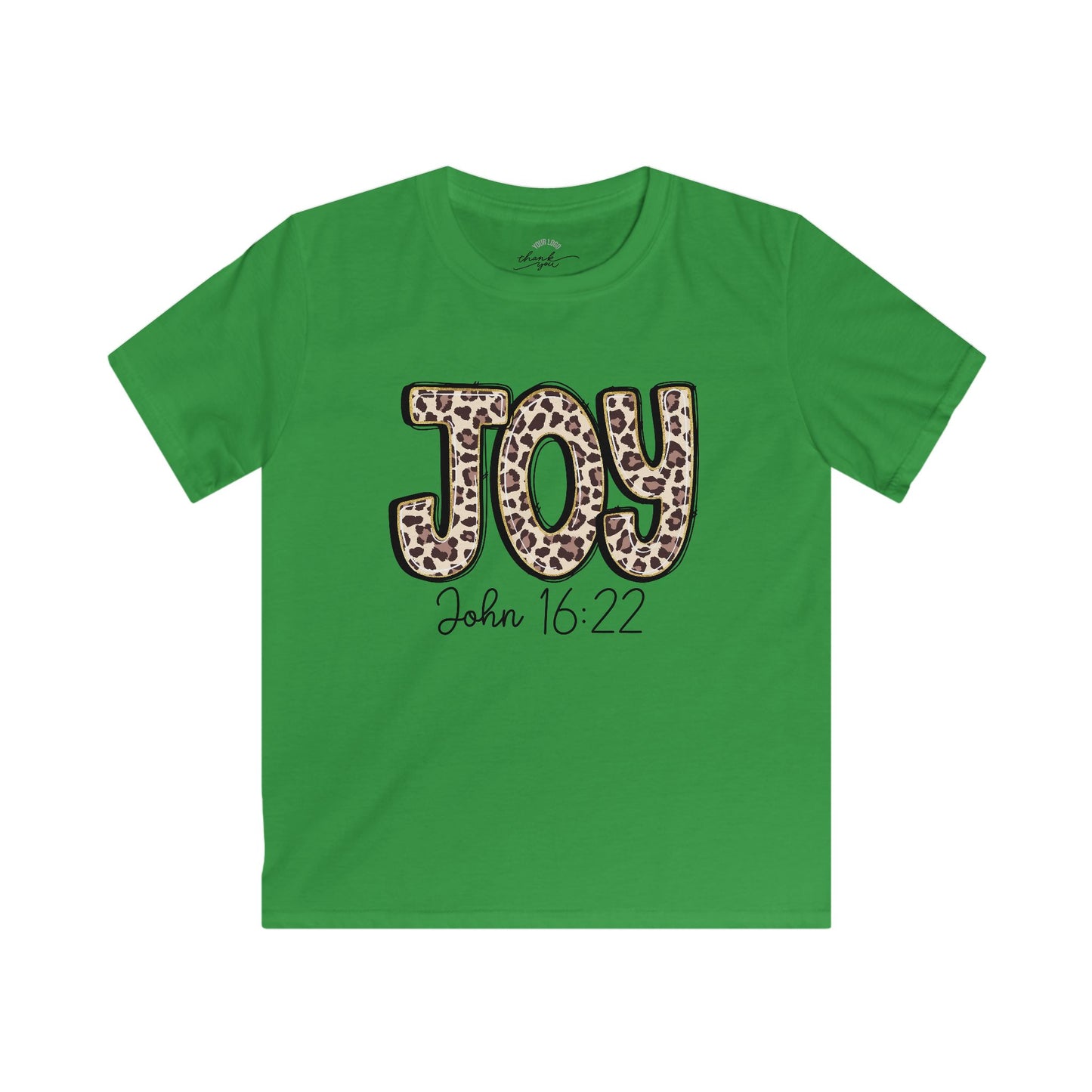 Kids Tee — "Joy" "John 16:22" Christian Shirt
