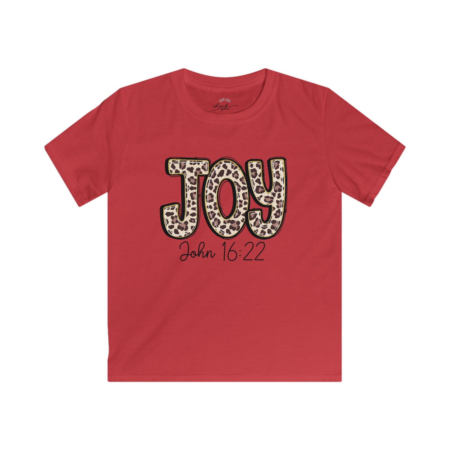 Kids Tee — "Joy" "John 16:22" Christian Shirt