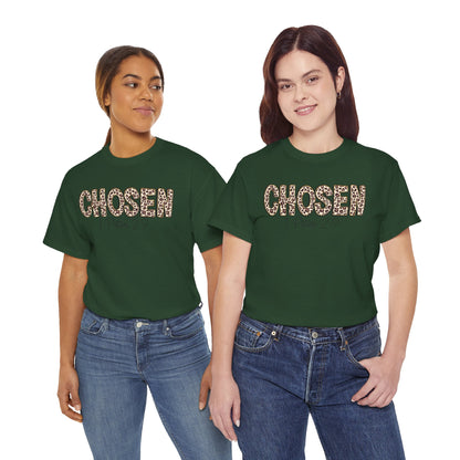 Chosen Leopard Tee “Chosen” 1 Peter 2:9 Faith T-Shirt