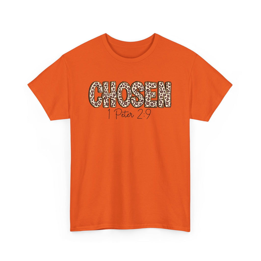 Chosen Leopard Tee “Chosen” 1 Peter 2:9 Faith T-Shirt