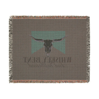 Longhorn Skull Woven Blanket