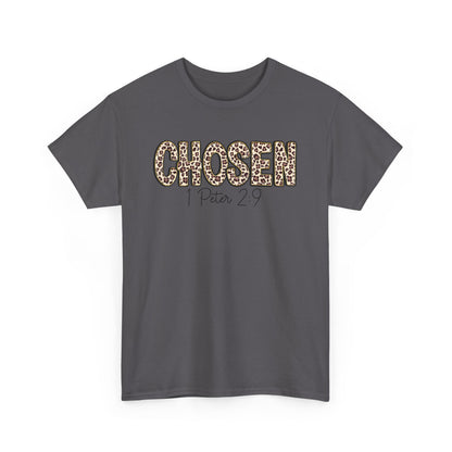 Chosen Leopard Tee “Chosen” 1 Peter 2:9 Faith T-Shirt