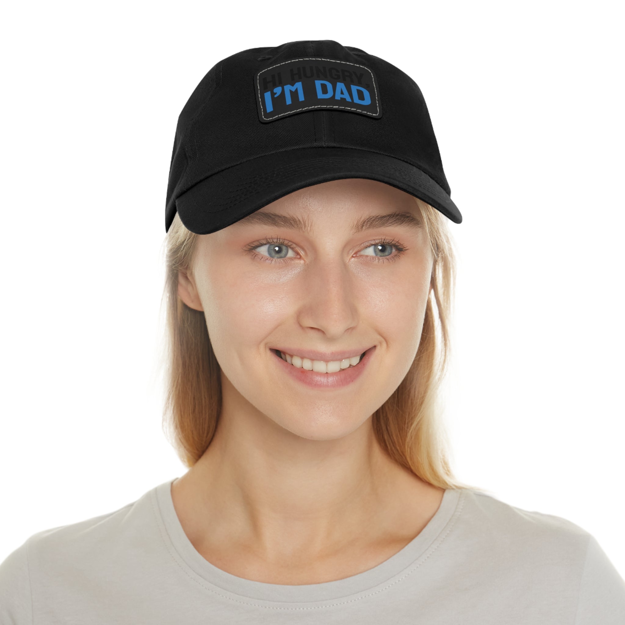 Dad Hat Leather Patch "I'M DAD"