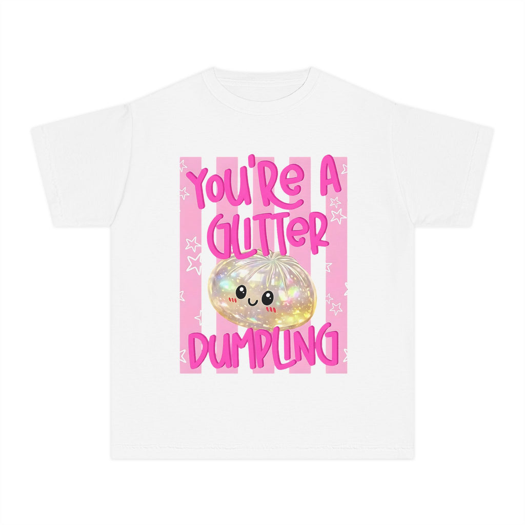 Youth Glitter Dumpling Tee — “You’re a Glitter Dumpling”