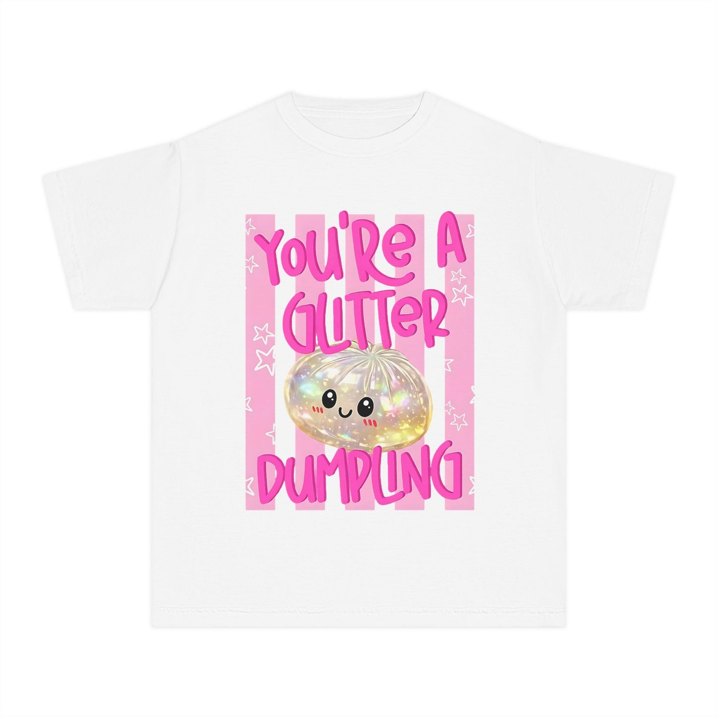 Youth Glitter Dumpling Tee — “You’re a Glitter Dumpling”