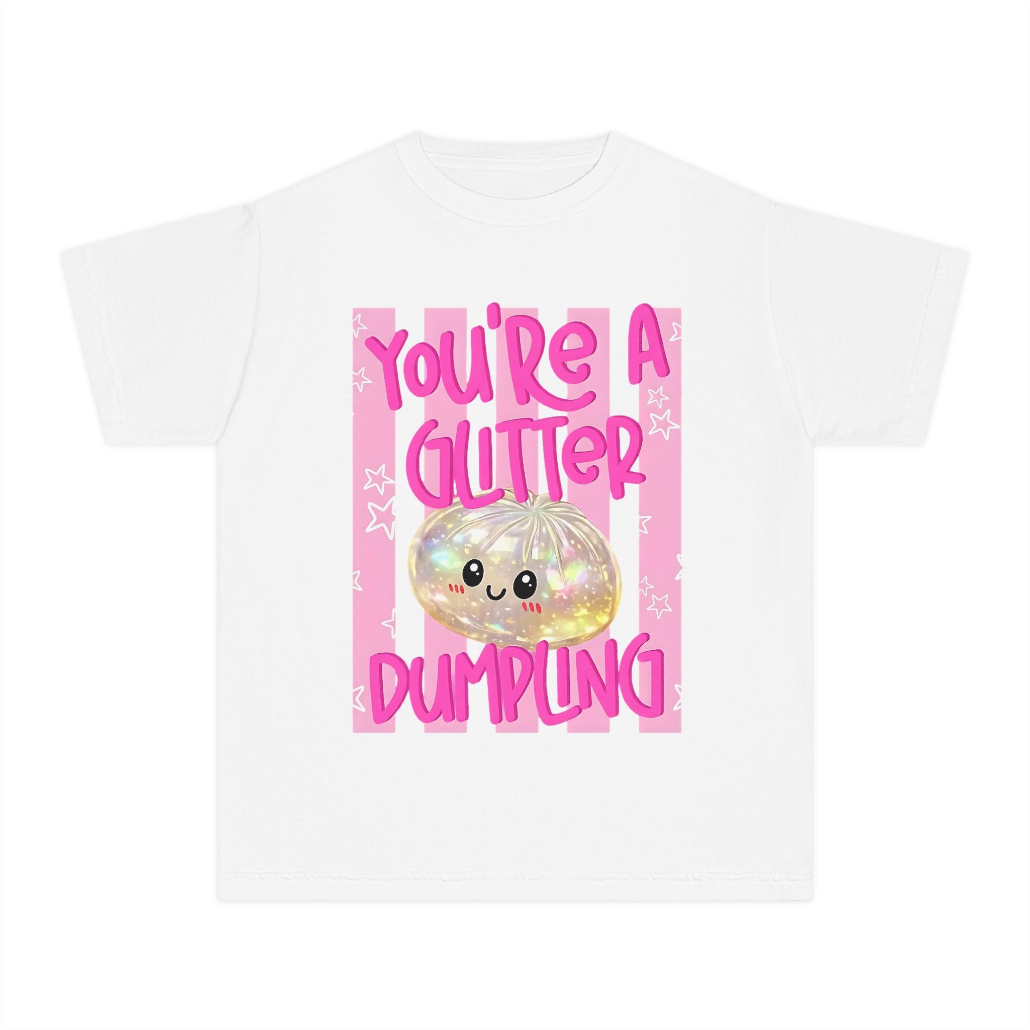 Youth Glitter Dumpling Tee — “You’re a Glitter Dumpling”