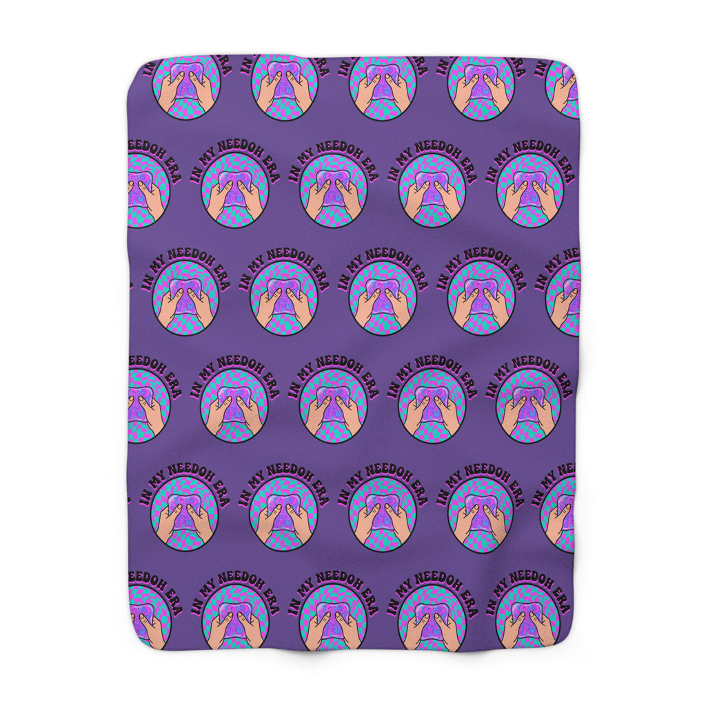Sherpa Fleece Blanket — Cozy Purple