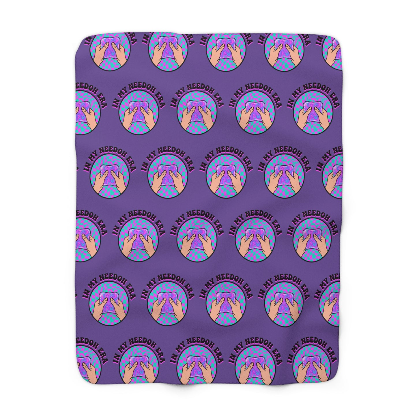 Sherpa Fleece Blanket — Cozy Purple
