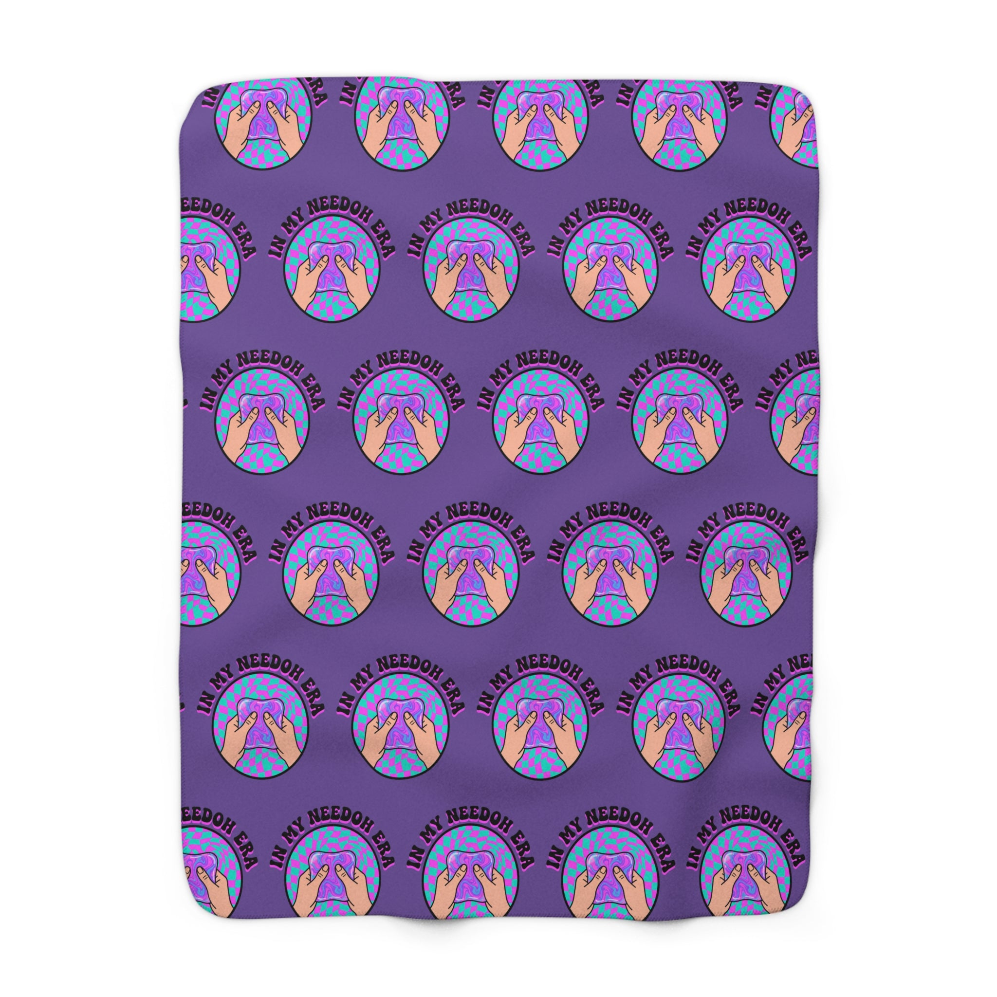 Sherpa Fleece Blanket — Cozy Purple