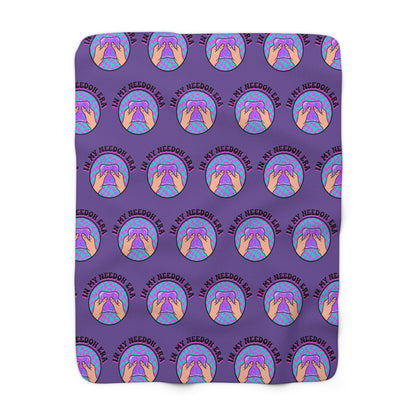 Sherpa Fleece Blanket — Cozy Purple