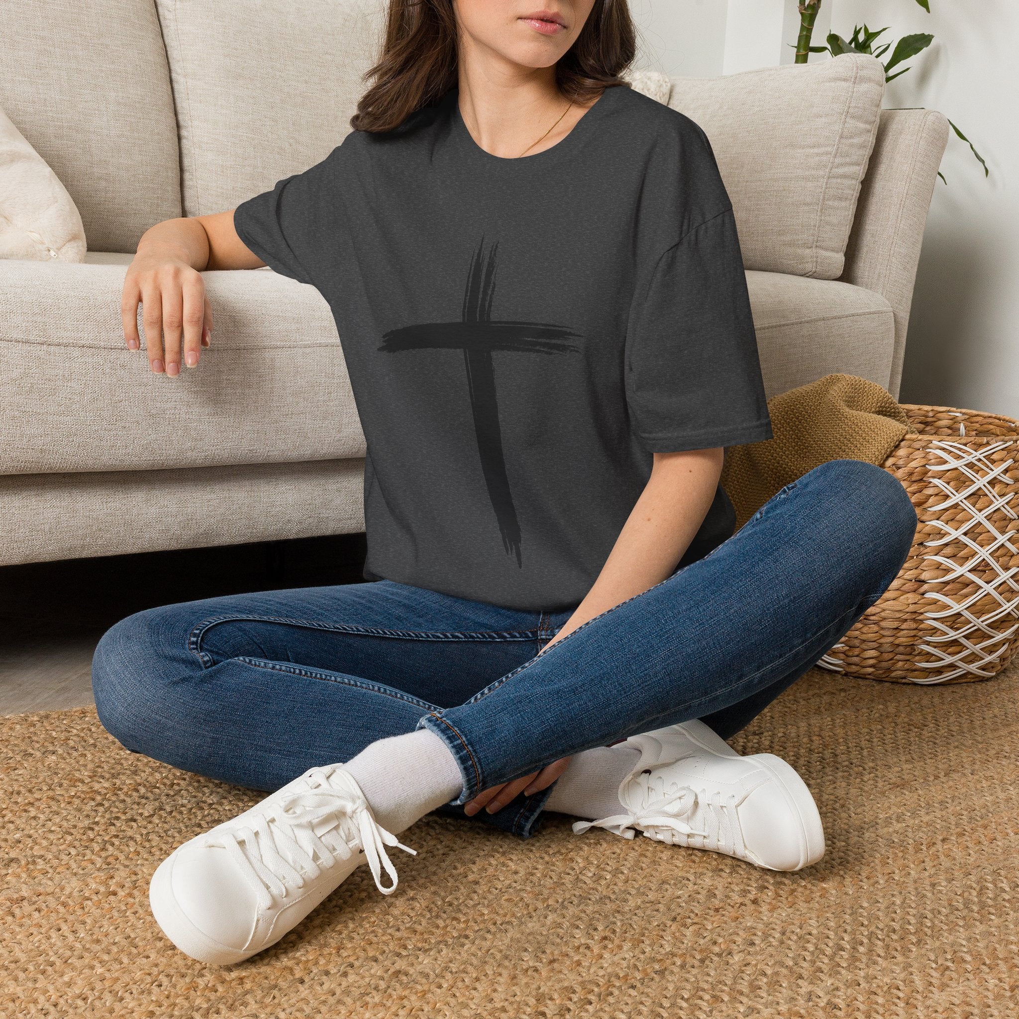 Brushstroke Cross T-Shirt