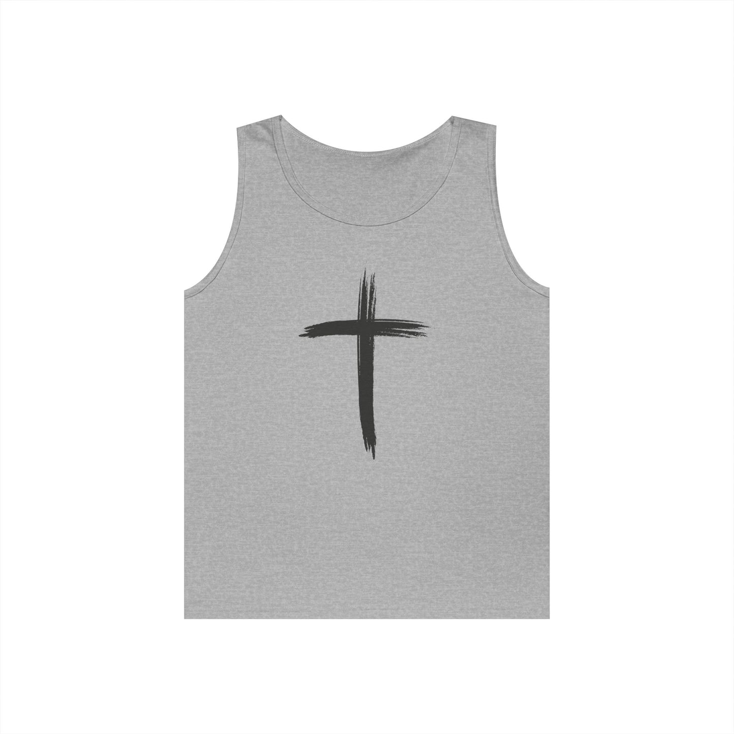 Faith Cross Tank Top with “There Was Jesus” Back Text
