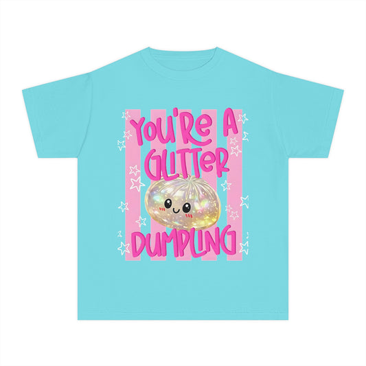Youth Glitter Dumpling Tee — “You’re a Glitter Dumpling”