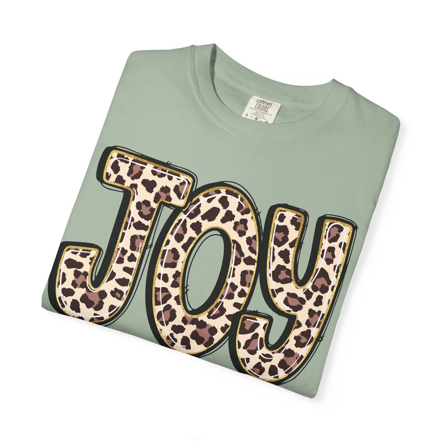 Joy Leopard Print - John 16:22 Christian Tee
