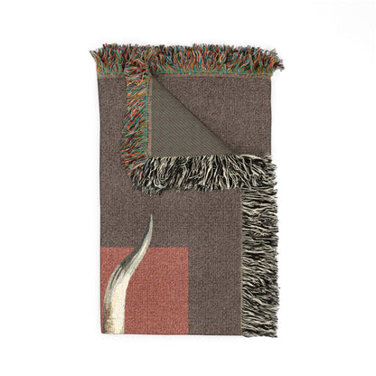 Longhorn Skull Woven Blanket