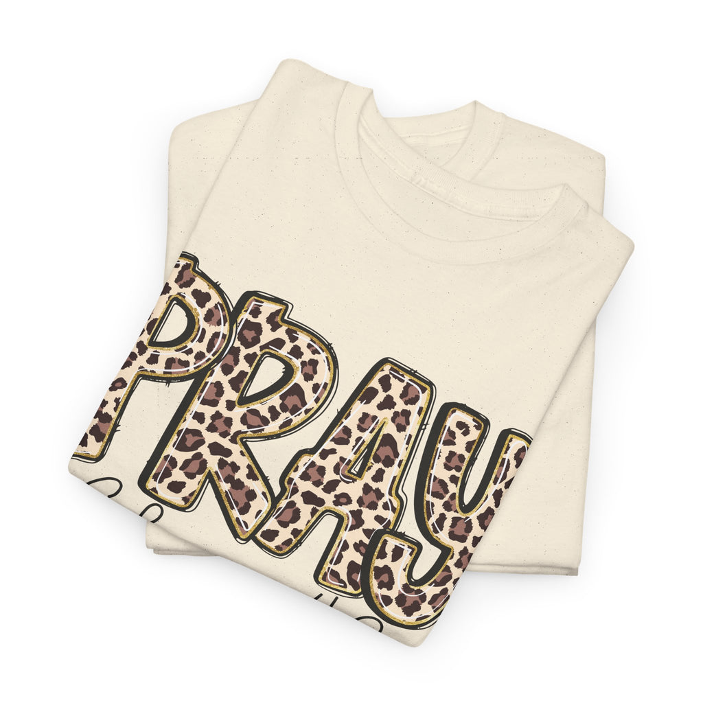 Pray Leopard Tee "Colossians 4:2"