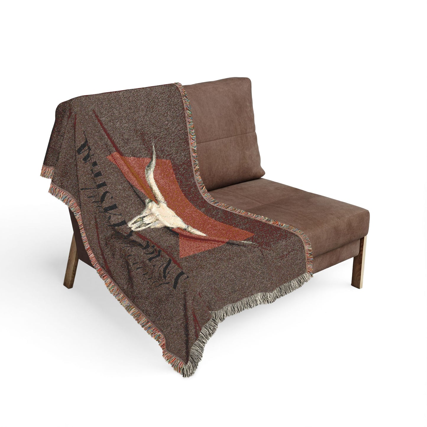 Longhorn Skull Woven Blanket