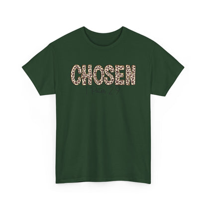 Chosen Leopard Tee “Chosen” 1 Peter 2:9 Faith T-Shirt
