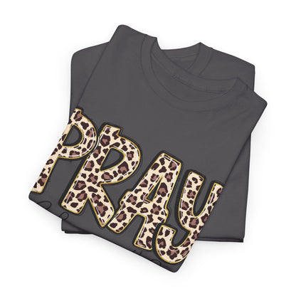 Pray Leopard Tee "Colossians 4:2"