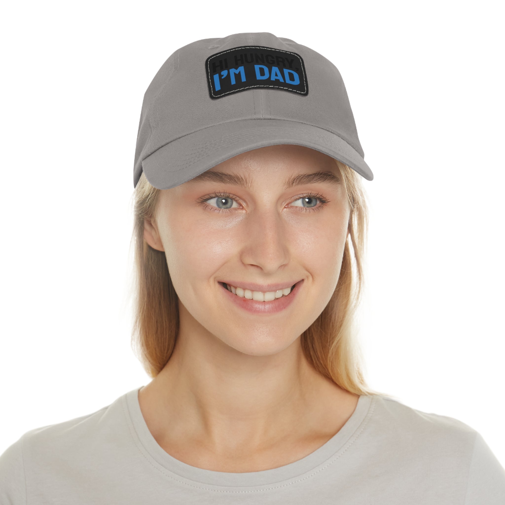 Dad Hat Leather Patch "I'M DAD"