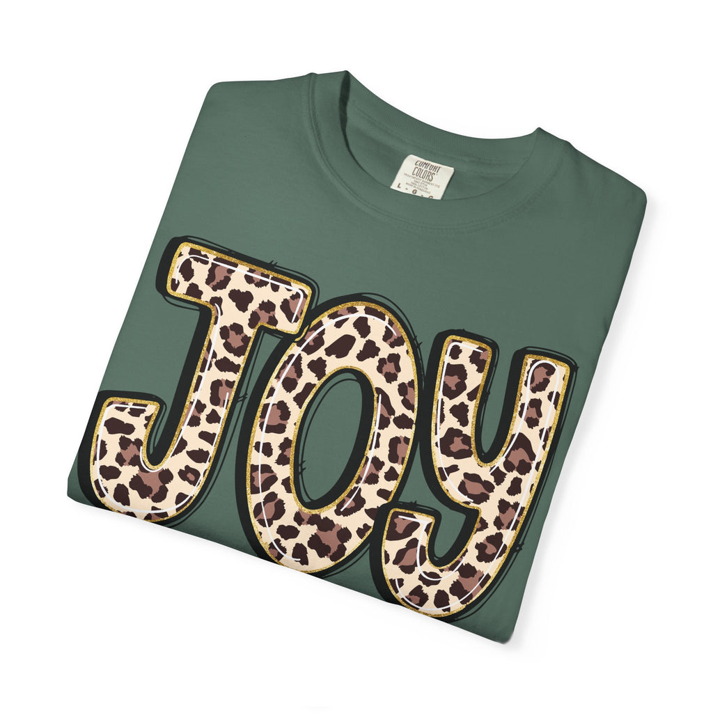 Joy Leopard Print - John 16:22 Christian Tee