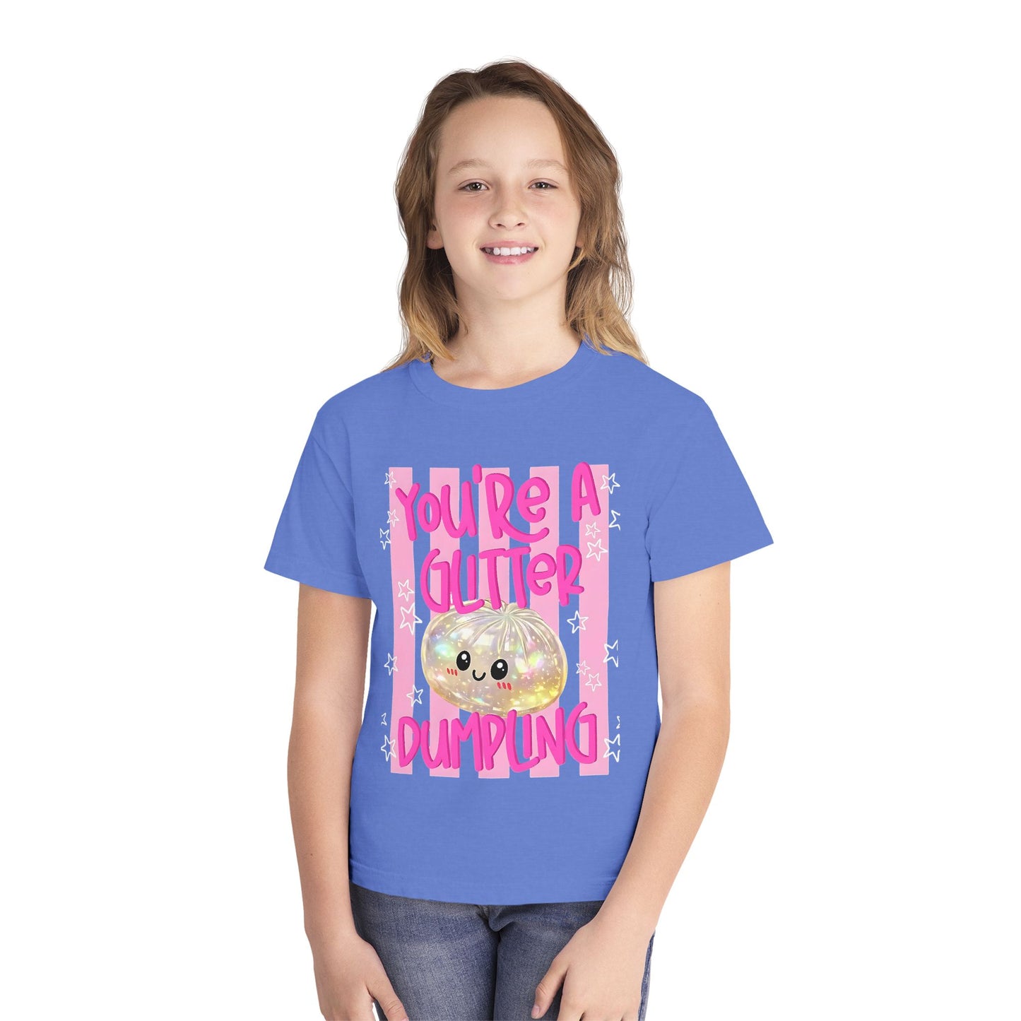 Youth Glitter Dumpling Tee — “You’re a Glitter Dumpling”