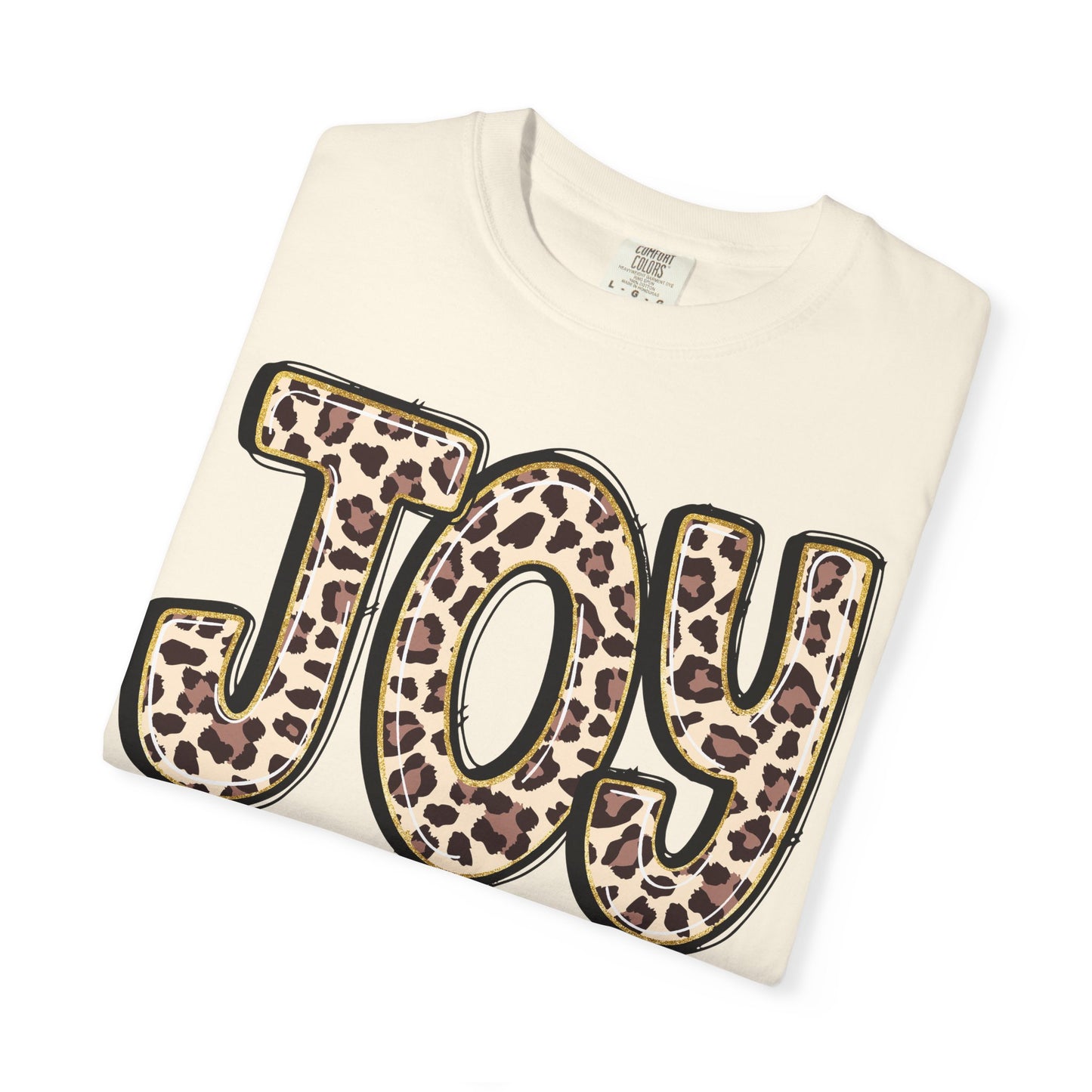 Joy Leopard Print - John 16:22 Christian Tee
