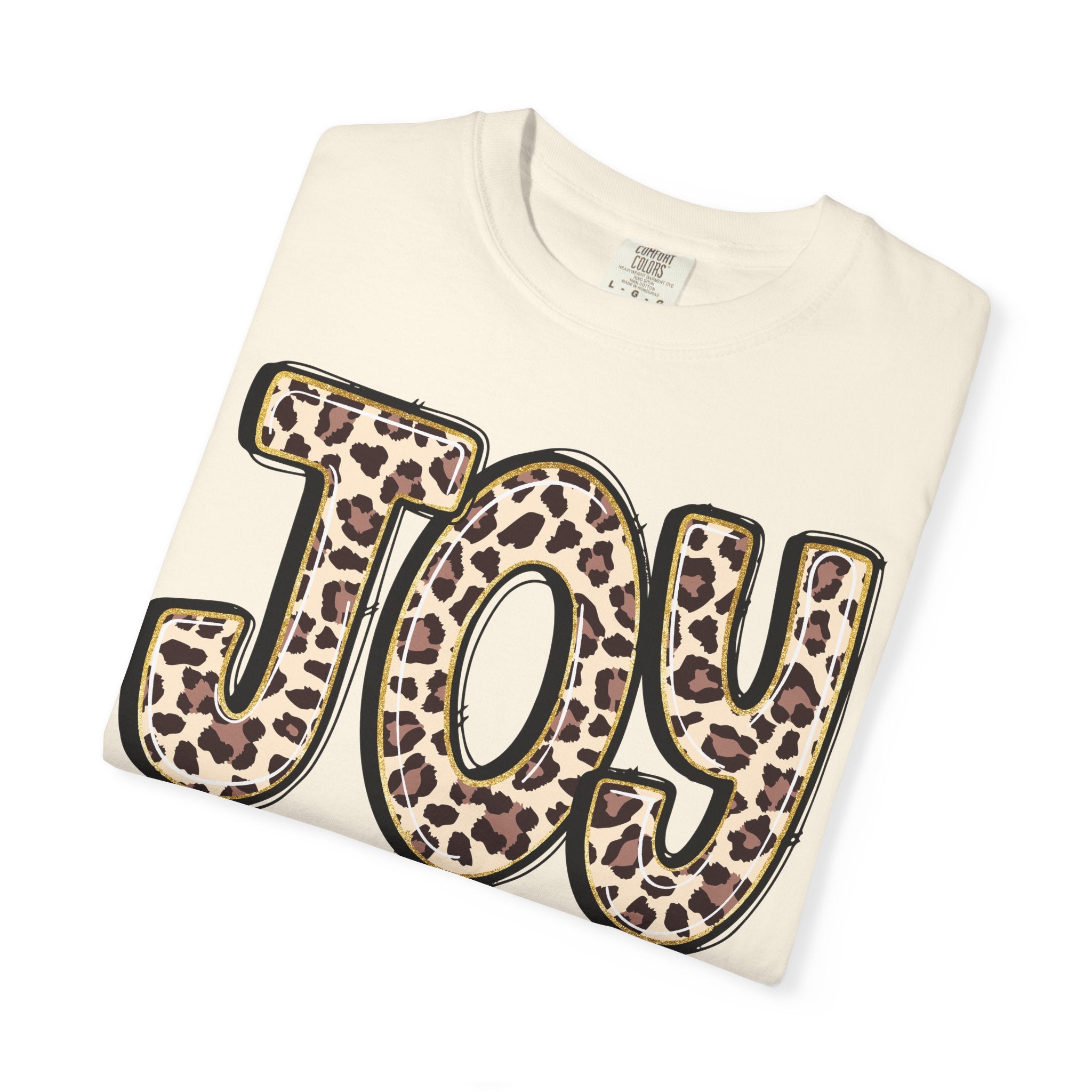 Joy Leopard Print - John 16:22 Christian Tee