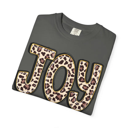 Joy Leopard Print - John 16:22 Christian Tee