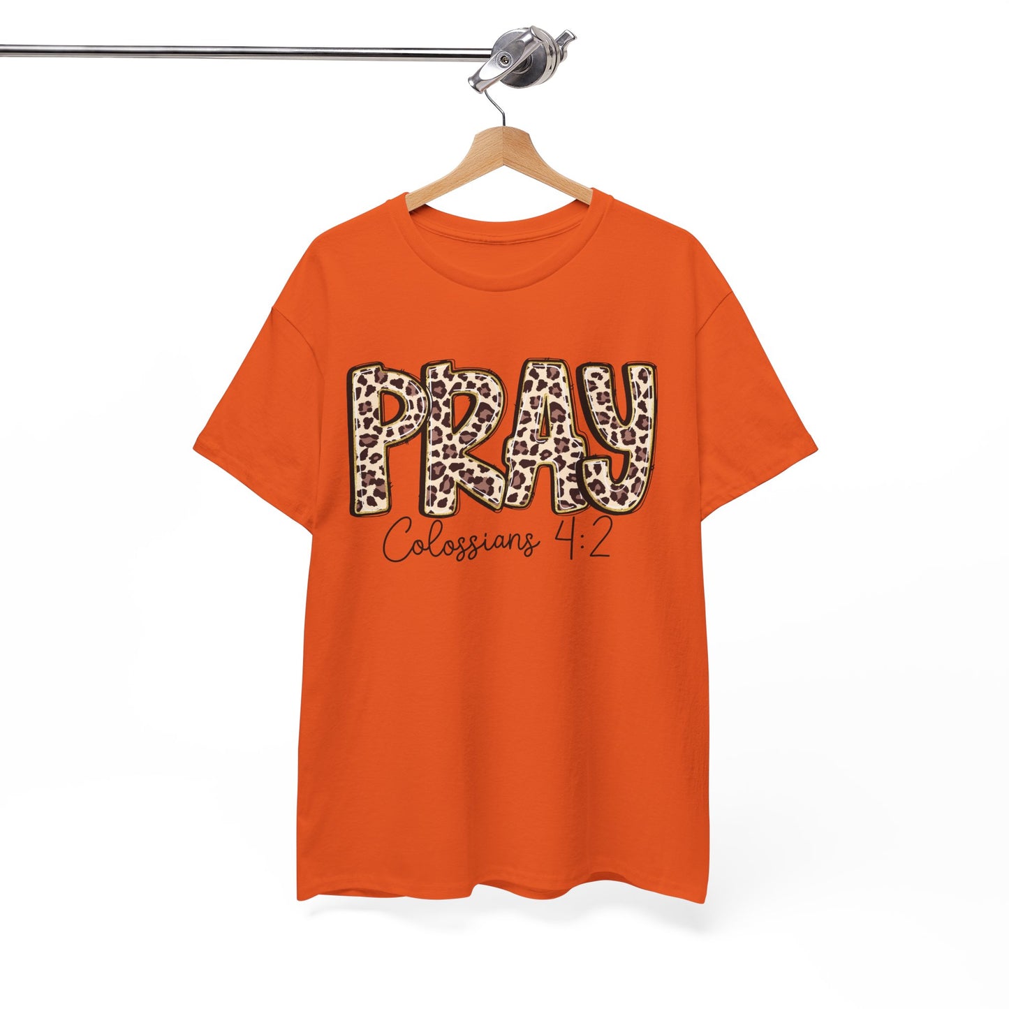 Pray Leopard Tee "Colossians 4:2"