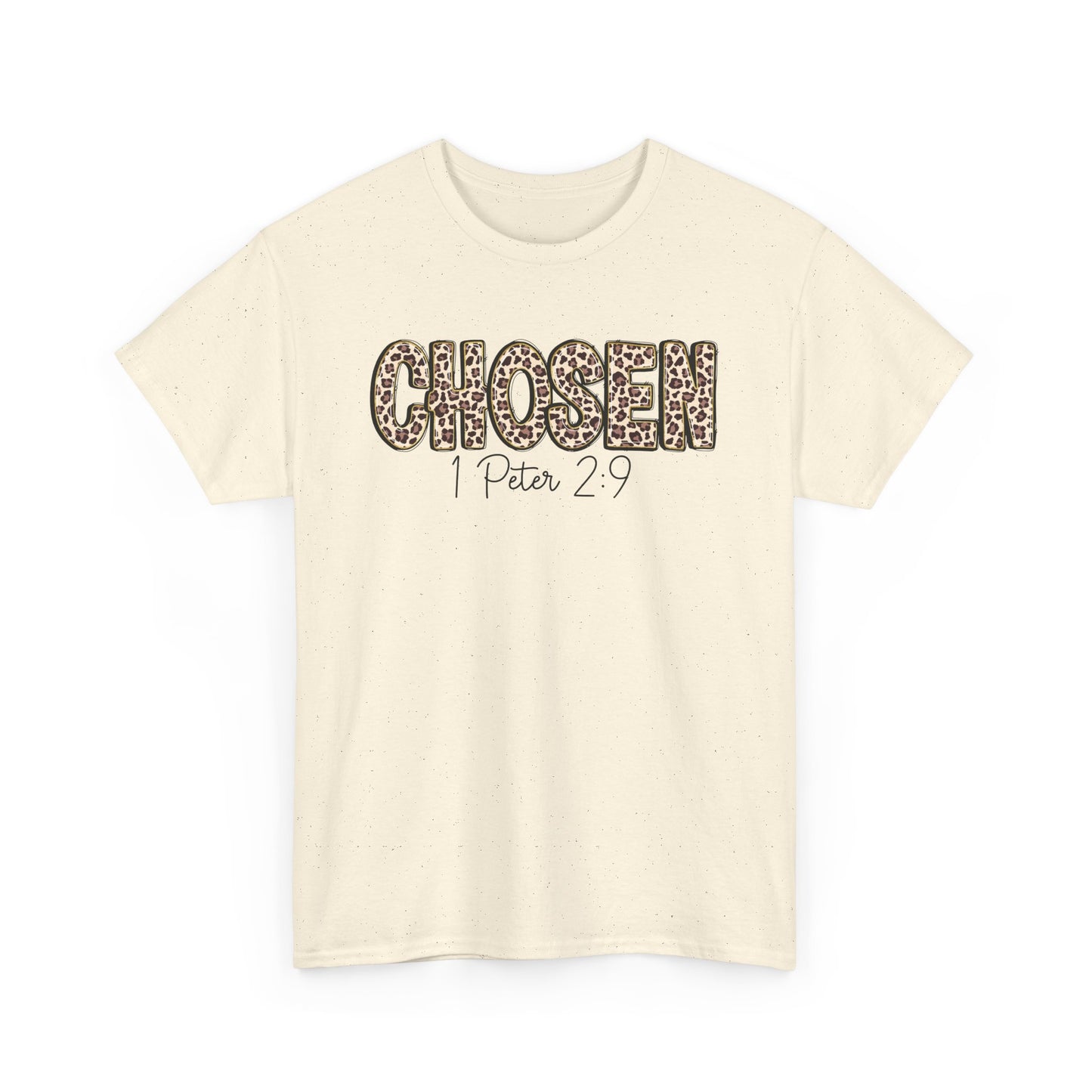 Chosen Leopard Tee “Chosen” 1 Peter 2:9 Faith T-Shirt